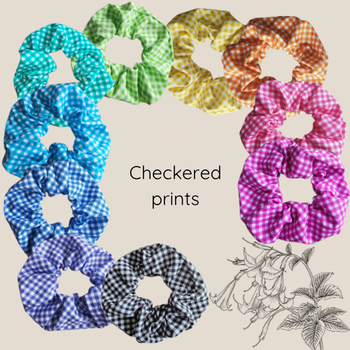Scrunchies - Checkered Prints